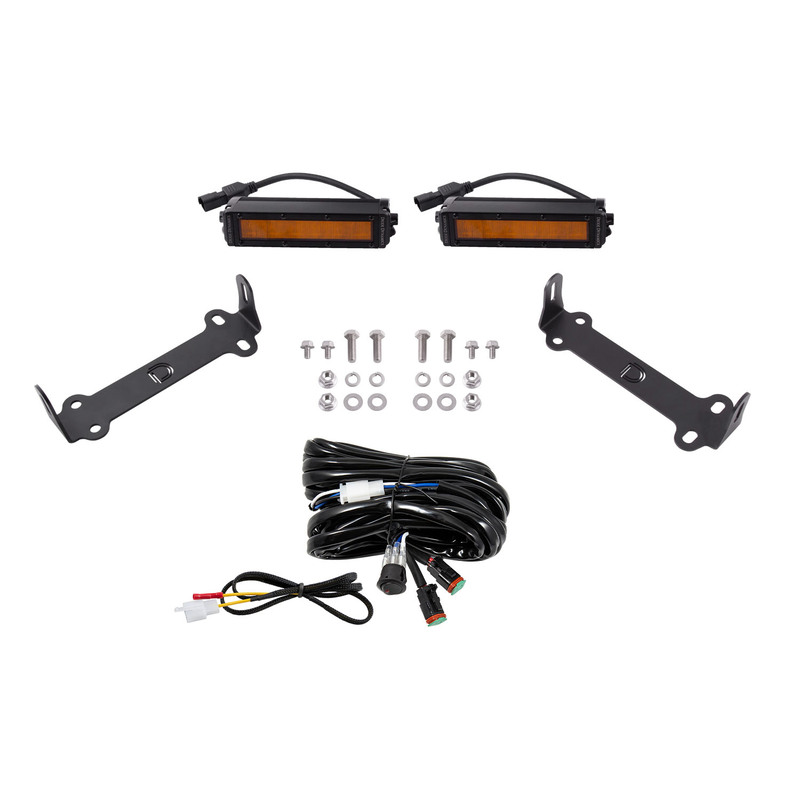  Diode Dynamics - SS6 SAE/DOT LED Lightbar Kit for 2014-2023 Toyota 4Runner, SAE/DOT Amber Wide